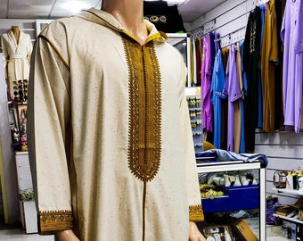 Djellaba marocaine artisanale | Djellaba pour homme | caftan marocain caftan | Jabador pour homme | Djellaba manches longues | robe de mariée Caftan