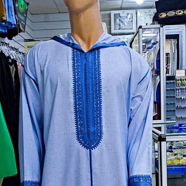 Traditionnal Handmade Moroccan Djellaba Long Sleeve