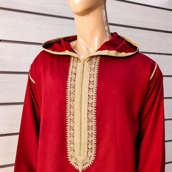 Traditionnal Handmade Moroccan Djellaba for men | Moroccan caftan | Jabador for men | long sleeve Djellaba | wedding dress