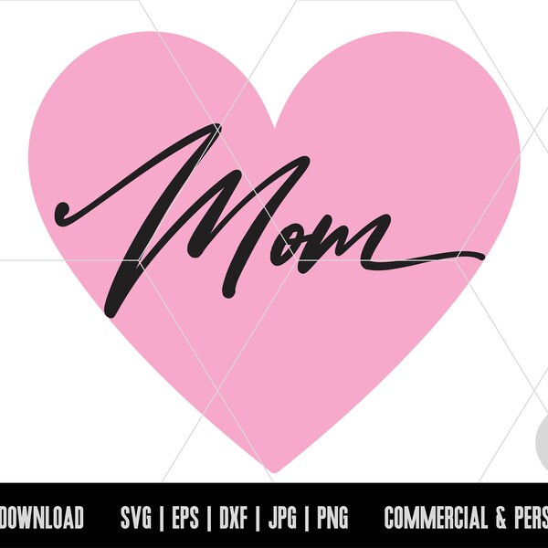 Mom Heart Tattoo Svg - Etsy