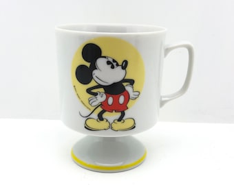 Mickey Mouse Walt Disney Productions Vintage 1970's Coffee Tea Cup Mug