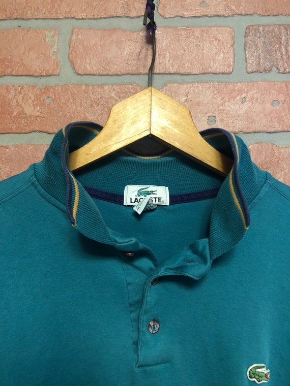 Vintage Lacoste Teal XL Made in USA 100% Cotton Etsy