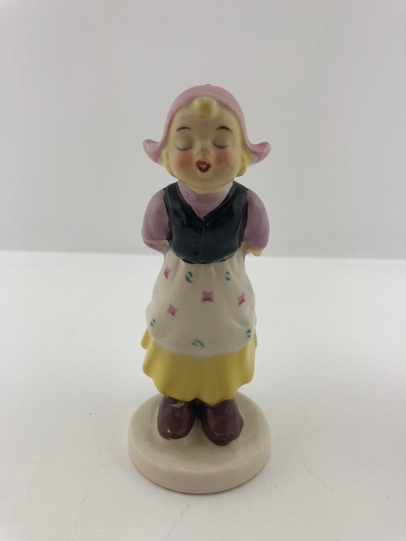 Vintage Ceramic Hand Painted Dutch Boy and Girl Kissing Etsy