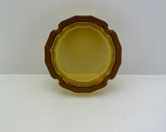 ヴィンテージの琥珀色のガラス灰皿 | 大恐慌時代のバーウェア - Etsy 日本