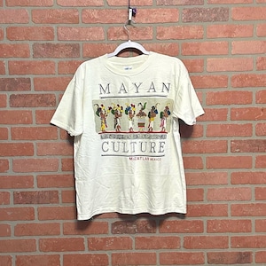 Vintage Mayan Culture Mazatlan Mexico Single Stitch T Shirt L