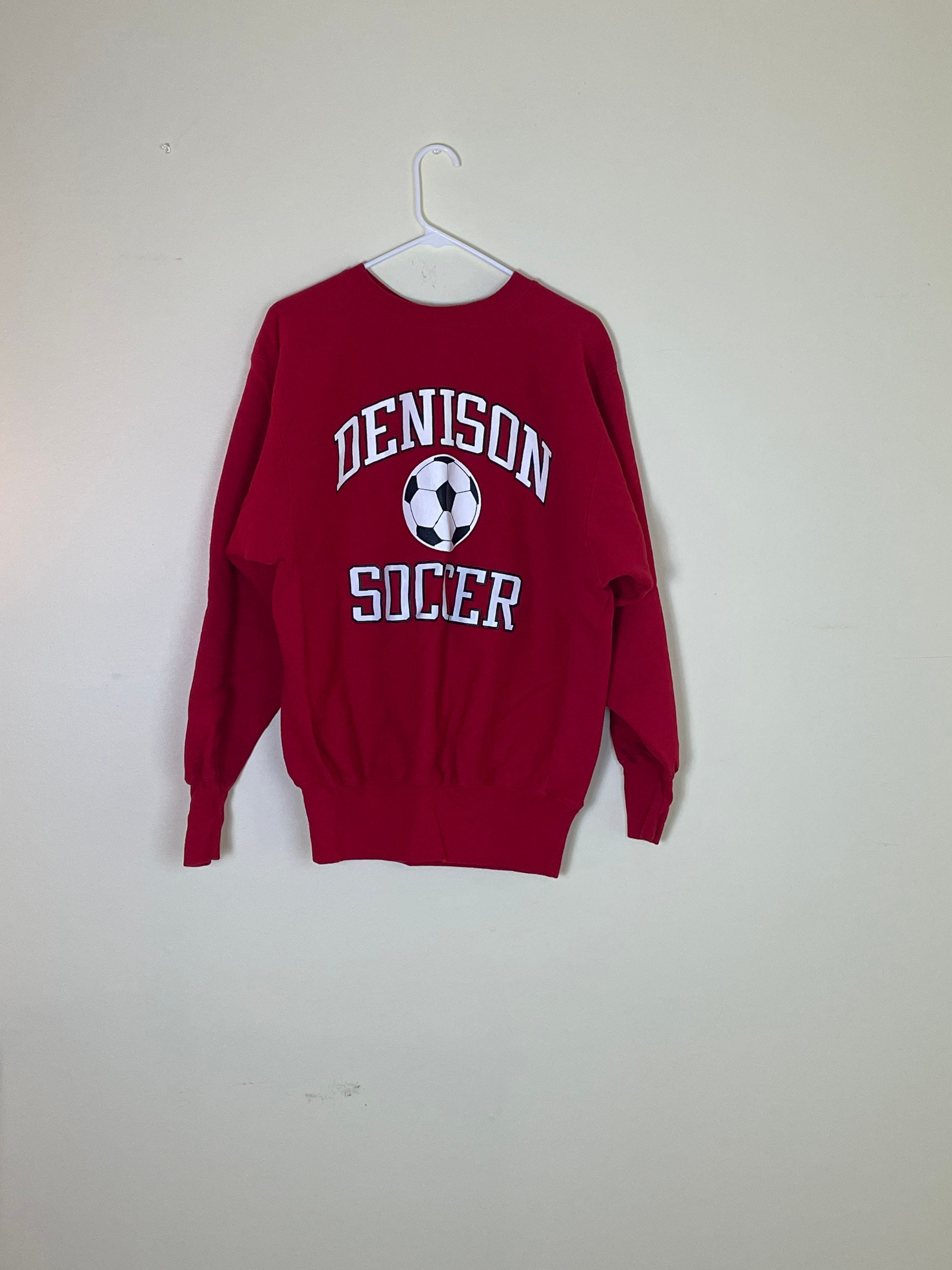 Vintage Denison Soccer Vintage Champion Reverse Weave Crewneck