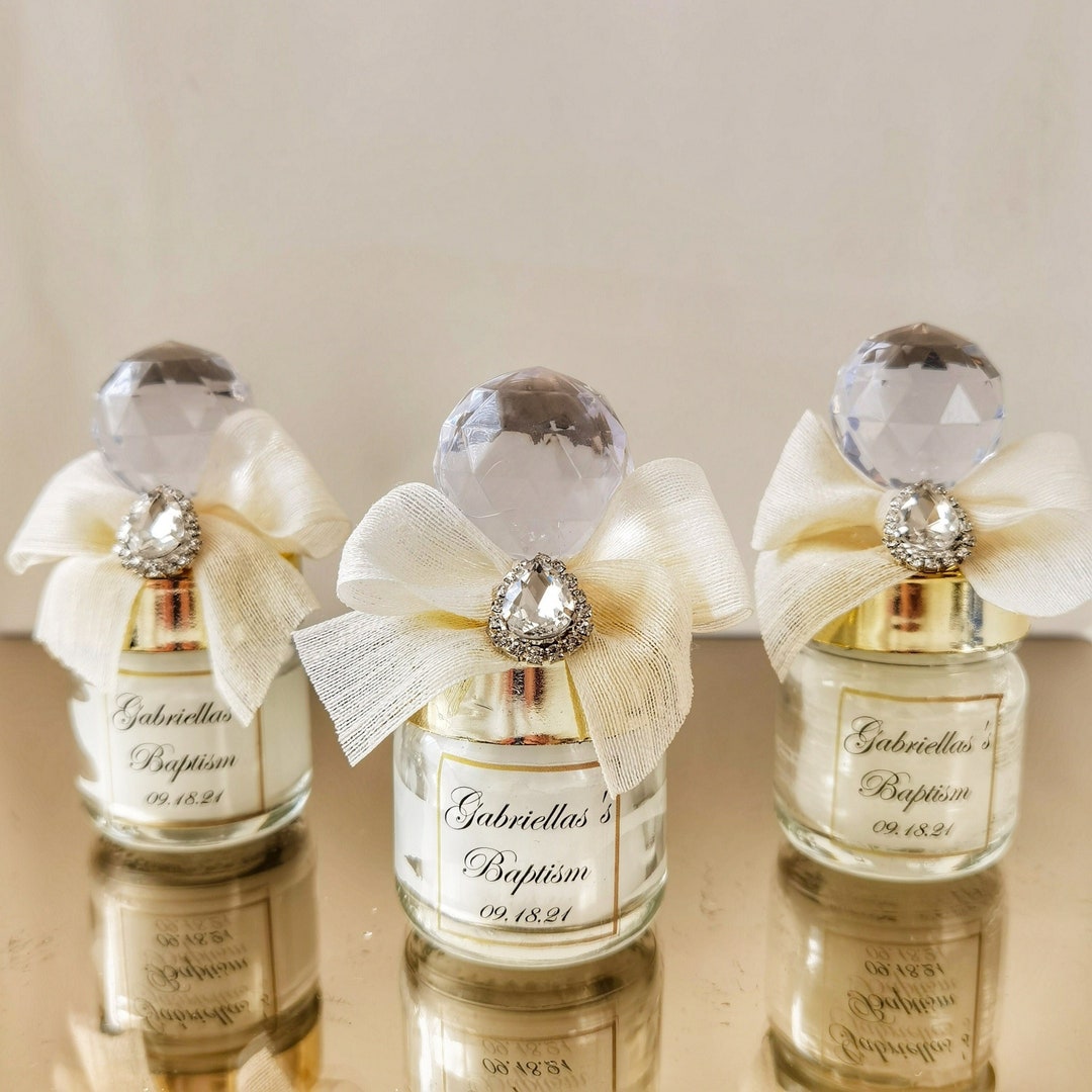 50PCS Wedding Candle Favor in Mini Glass With Crystal Stone - Etsy