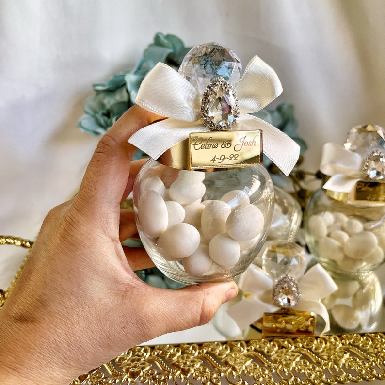 Personalized Glass Candy Dish Personalized Wedding Favor for Etsy