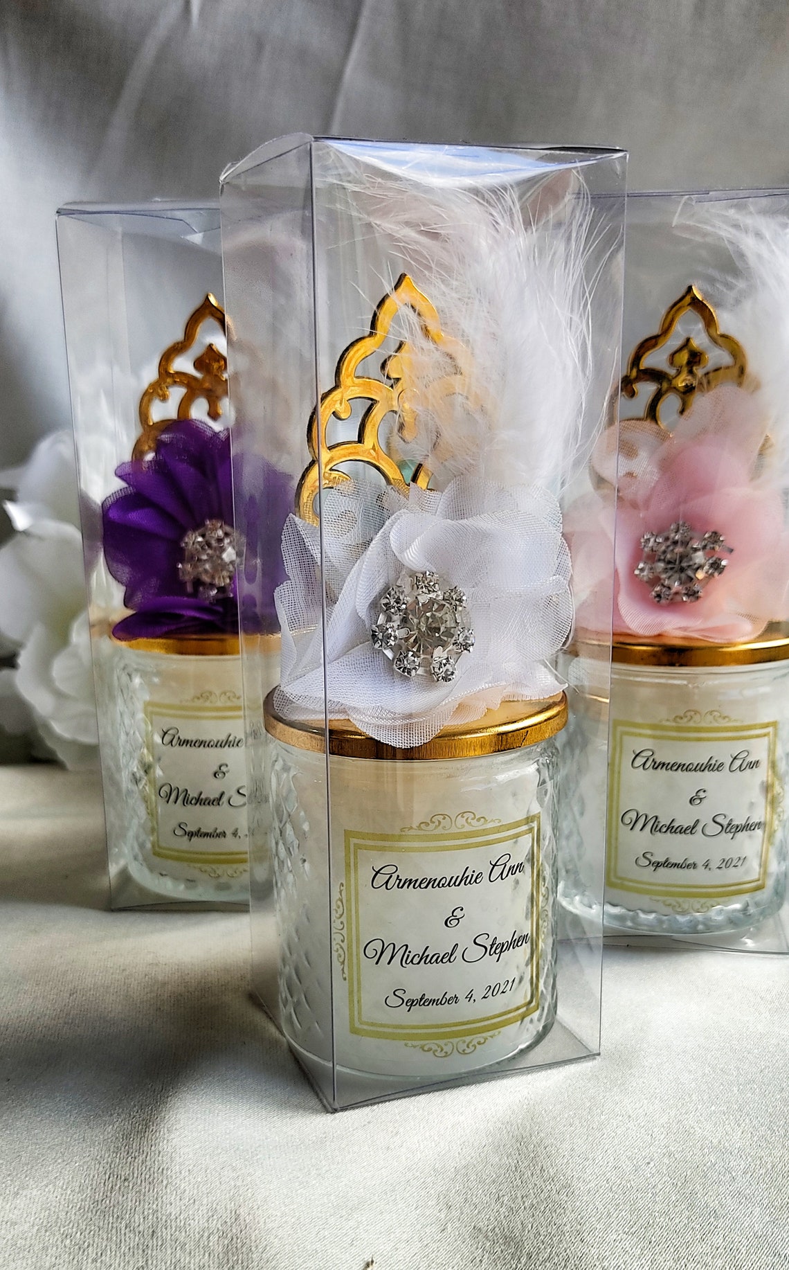 Elegant Candle Favor Luxury Candle Favor Unique Wedding Etsy
