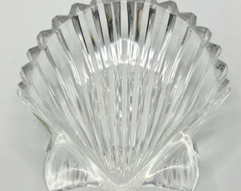 Marquis by Waterford Crystal Clam Shell Dish | Made in Germany | Original Sticker | 6.5"
