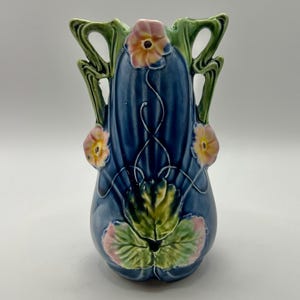 Majolica Vase - Etsy