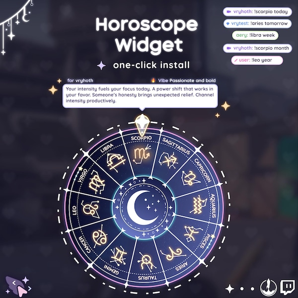 Horoscope Widget – Interactive Astrology Minigame | StreamElements & OBS / Streamlabs | Widgets for Streamers