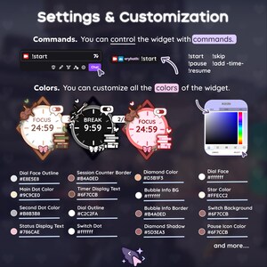 Light Academia Pomodoro Timer Widget | Streamelements, Twitch (digital ...