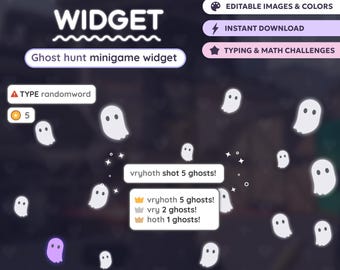 Ghost Hunt Interactive Minigame Widget Customizable l StreamElements OBS StreamLabs l Widgets for streamers