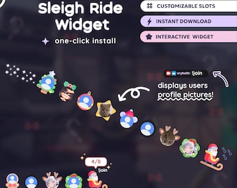 Christmas Sleigh Widget – Interactive Minigame | StreamElements & OBS / StreamLabs | Widgets for Streamers