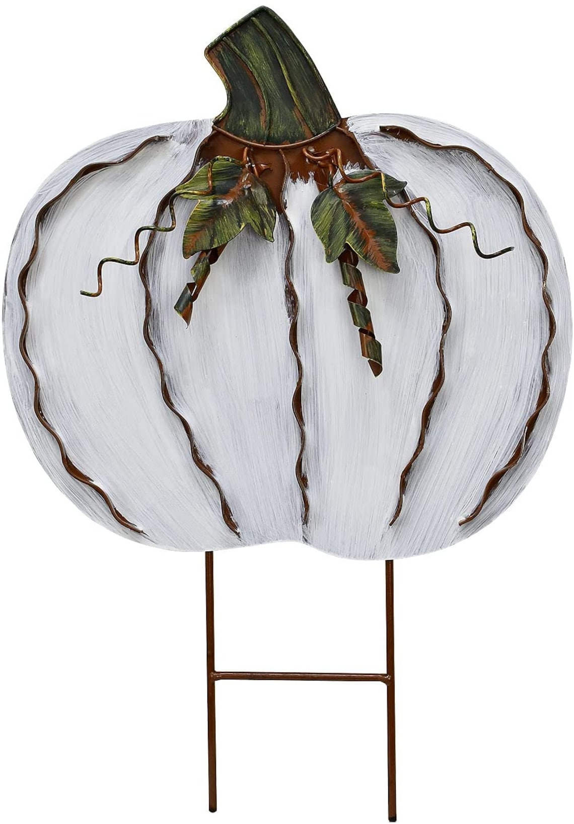 Pumpkin Yard Stakes
 Metal Pumpkin Yard Stake Fall Harvest Decor Indoor Outdoor
