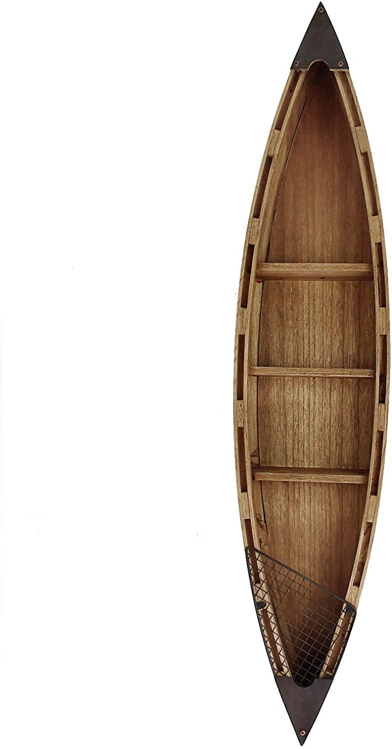 Wooden Boat Decor Hanging Wood Boat Decoration for Wall Etsy