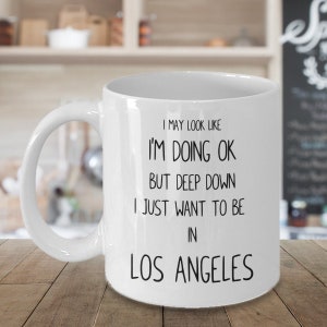 Los Angeles Gift, Los Angeles Coffee Mug, Gift from Los Angeles, Los Angeles Souvenir,  Los Angeles vacation, Los Angeles Travel Gift