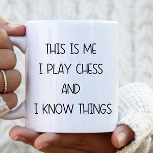 Chess player gift,  Chess mug, Chess champion gift, Chess gifts, Gift for chess player, I love chess coffee cup