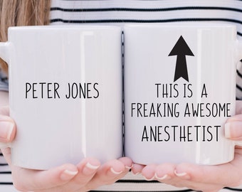Anesthetist Gifts, Personalized  Nurse Gift, Anesthesiologist Gift, Anesthetist Cup, Anesthesiologist cup, Funny Anesthetist Mug