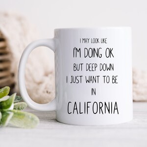 California Gift, California Coffee Mug, Gift from California, California Souvenir,  California vacation, California Travel gift