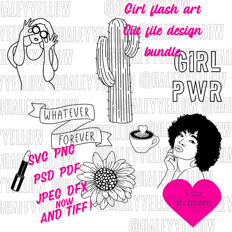 Download Girl Flash Art Designs Bundle Cut File 400 Dpi Svg Png Tiff And Other Formats Clip Art Art Collectibles Vadel Com