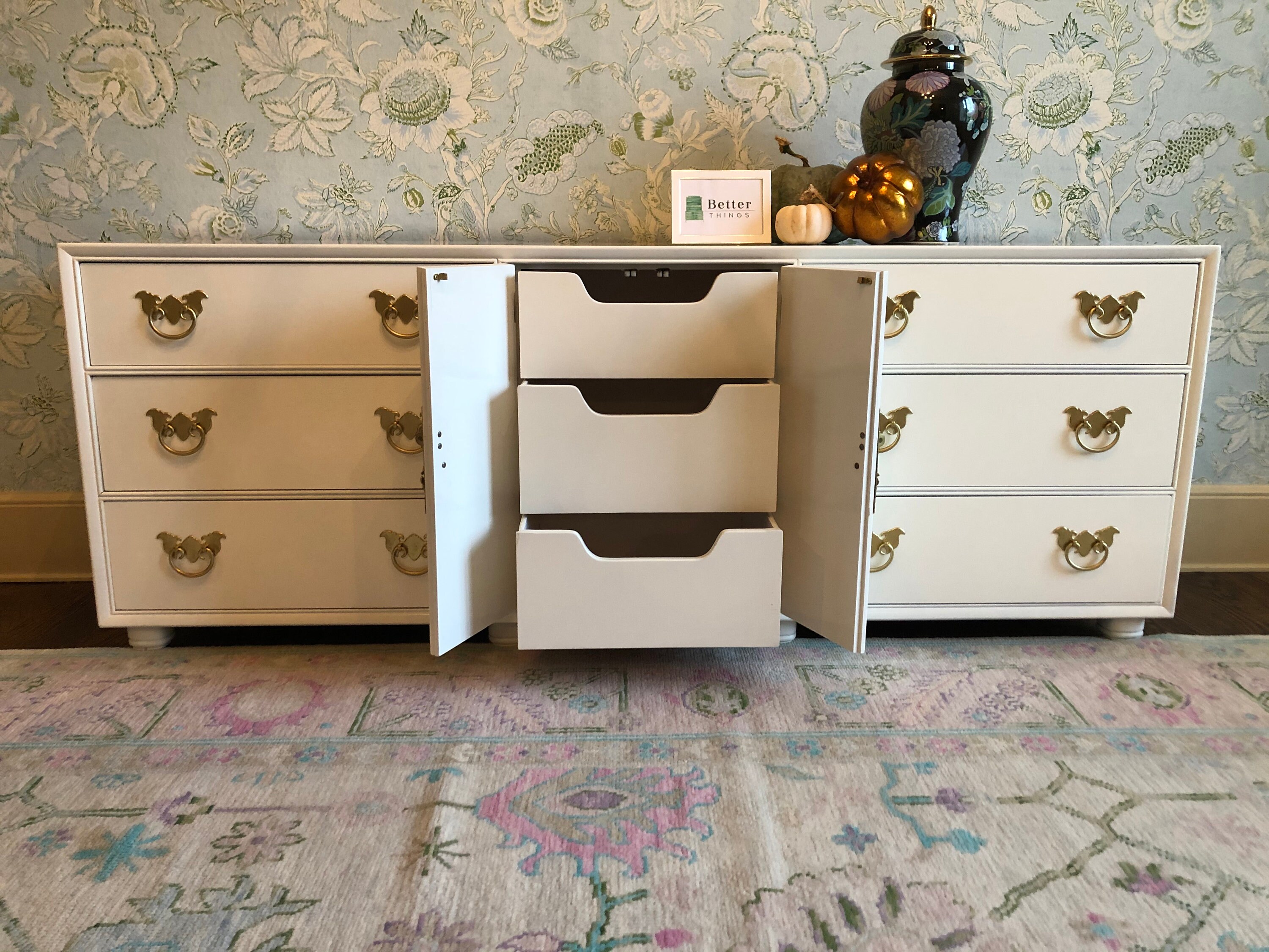 Grandmillennial Henredon aparador de inspiración asiática | Etsy