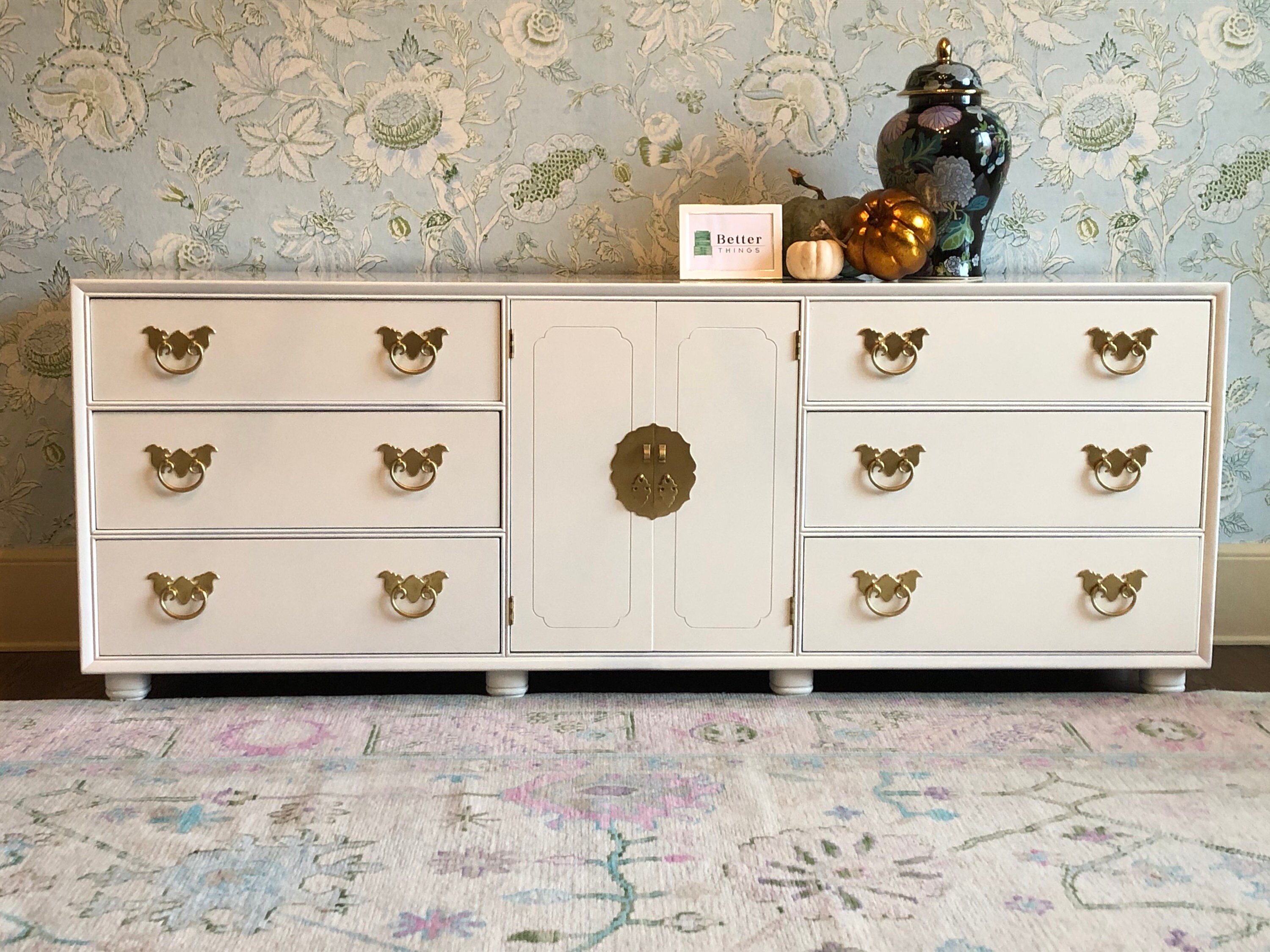 Grandmillennial Henredon aparador de inspiración asiática | Etsy