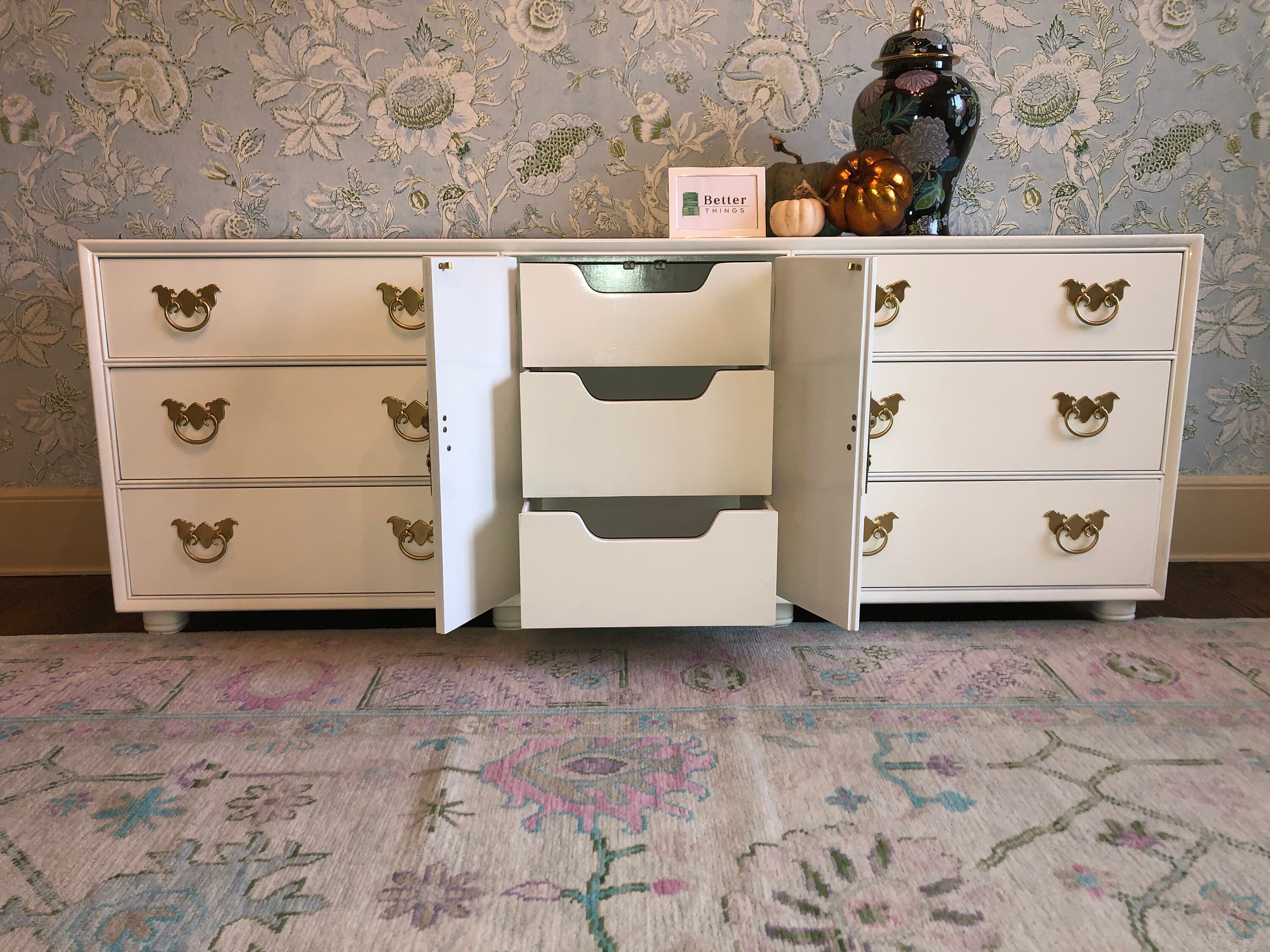 Grandmillennial Henredon aparador de inspiración asiática | Etsy