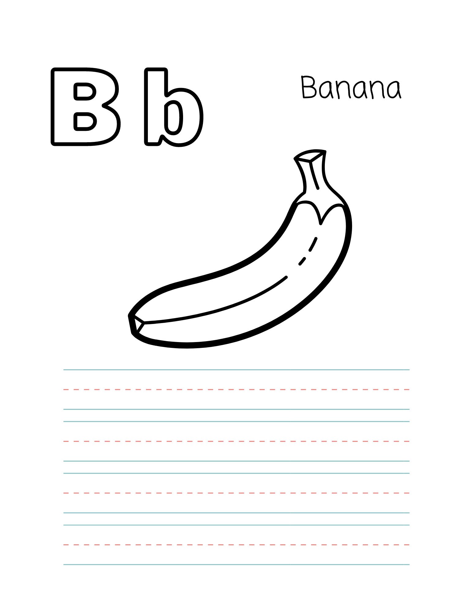 Printable Handwriting Practice and Coloring Pages 8.5x11 | Etsy