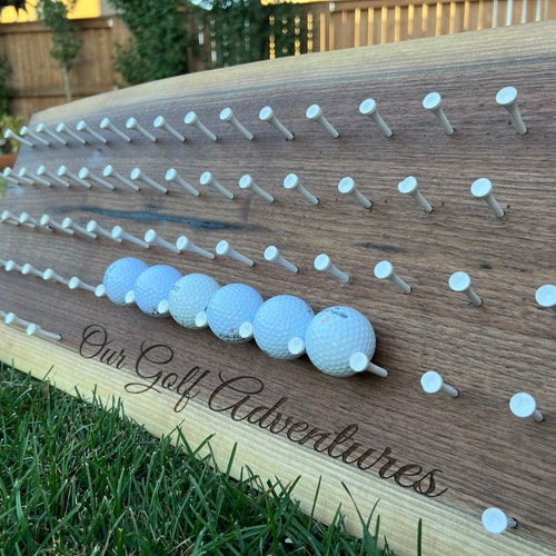 Golf Ball Display Rack Holds 110 Balls Handmade Golf Ball Etsy