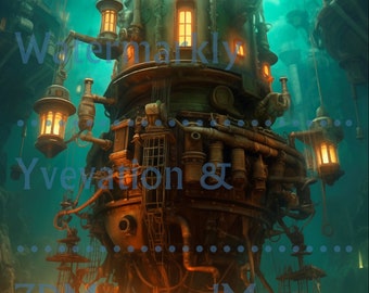 Bioshock inspired pictures - underwater - maritime - steampunk - set in frame - detailed - free tracking