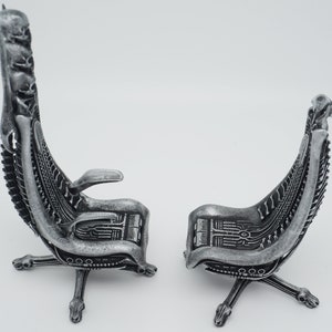 MR. Giger inspired chairs & table Capo Chair rare Harkonnen Dune detailed single or set hand painted Free Tracking image 7