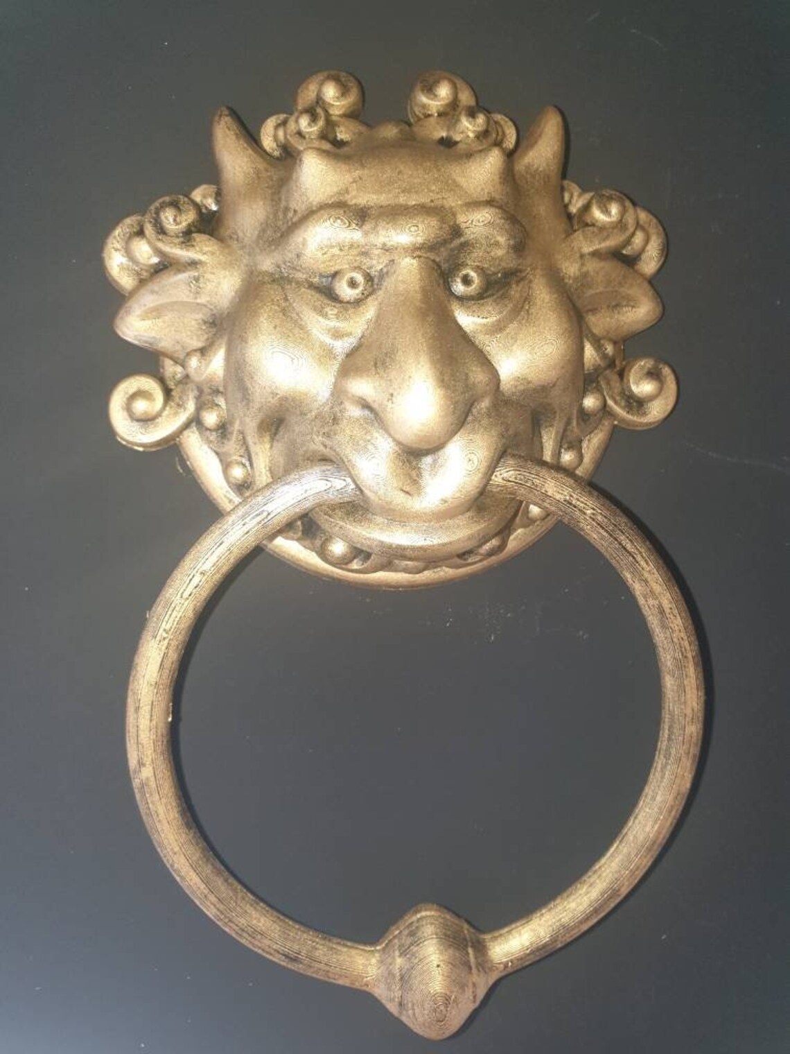 Labyrinth door knocker functional and metal look Rich in Etsy