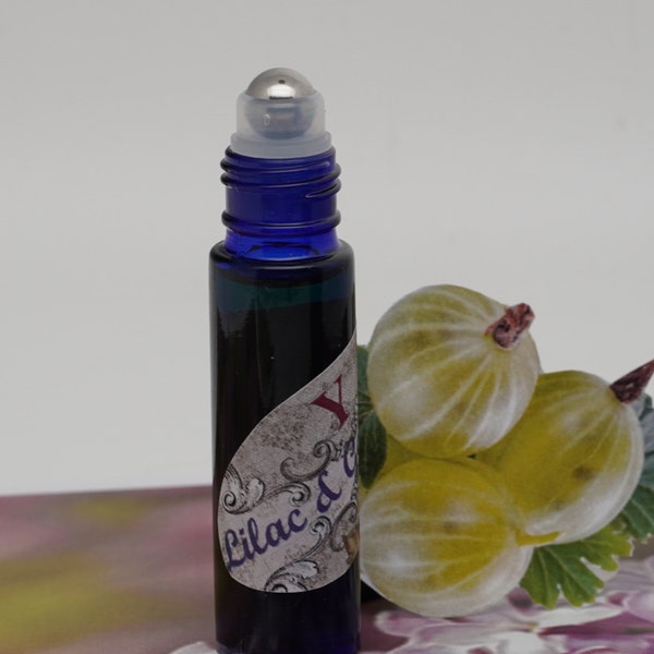 Yennefer - Olio profumato - Roll on - Lilla e uva spina - a base di olio di jojoba biologico - in flacone con protezione UV - Ispirato a The Witcher - Spedizione gratuita