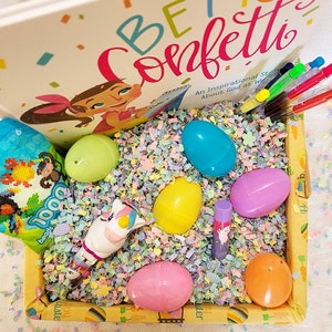 100% paper shredded confetti , kid business , easter , spring , Philanthropy, eco-friendly image 6