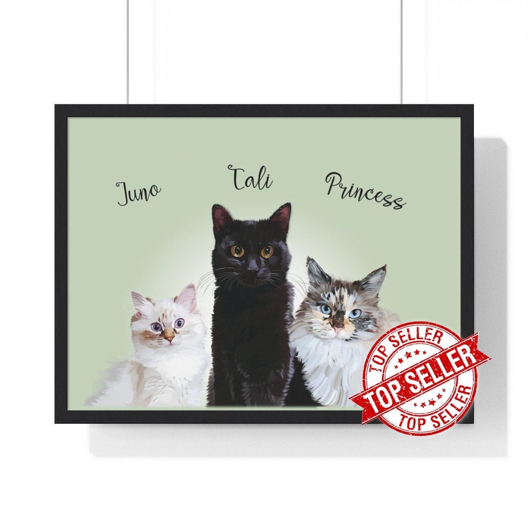 Cartoon Portrait From Photo Multiple Pet Portrait Multiple Dog Portrait ...