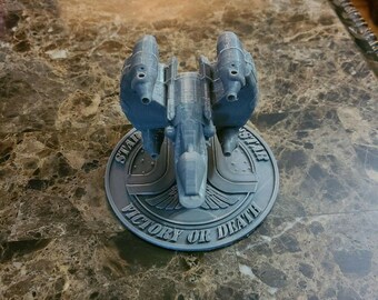 3D Prnted Gunstar on Stand From the Last Starfghter - Death Blossom