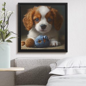 Cute Puppy Print for Nursery Decor, Adorable Dog Wall Art, Instant Download Pet Illustration, Baby Animal Digital Download