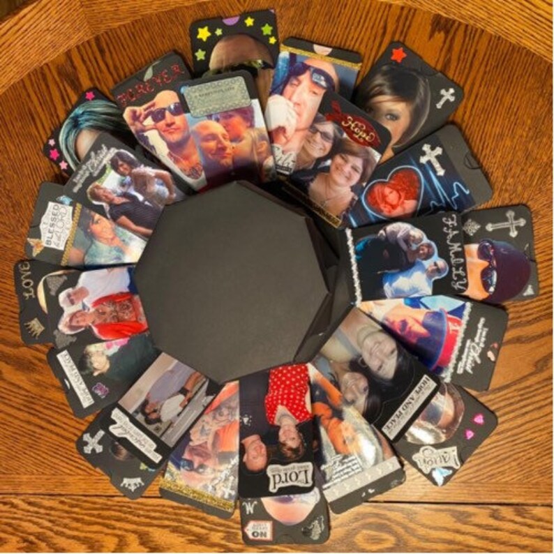 Pre Assembled Explosion Gift Box Just Add Your Photos Best Etsy
