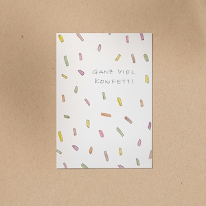 POSTKARTE | Konfetti | Party | Geburtstag