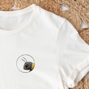 BÜGELBILD | T-Shirtdruck | rund | Biene Susi Kopf