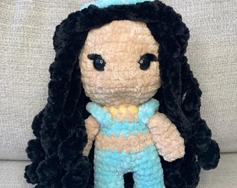 Jazmín - Muñeca Princesa Disney de Crochet