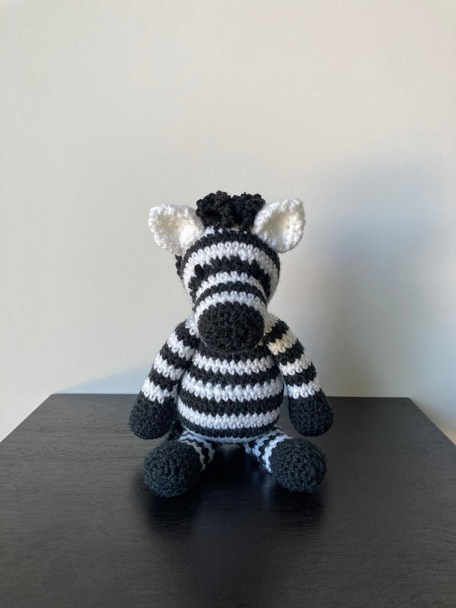 Zebra Soft Crochet Stuffed Animal Etsy