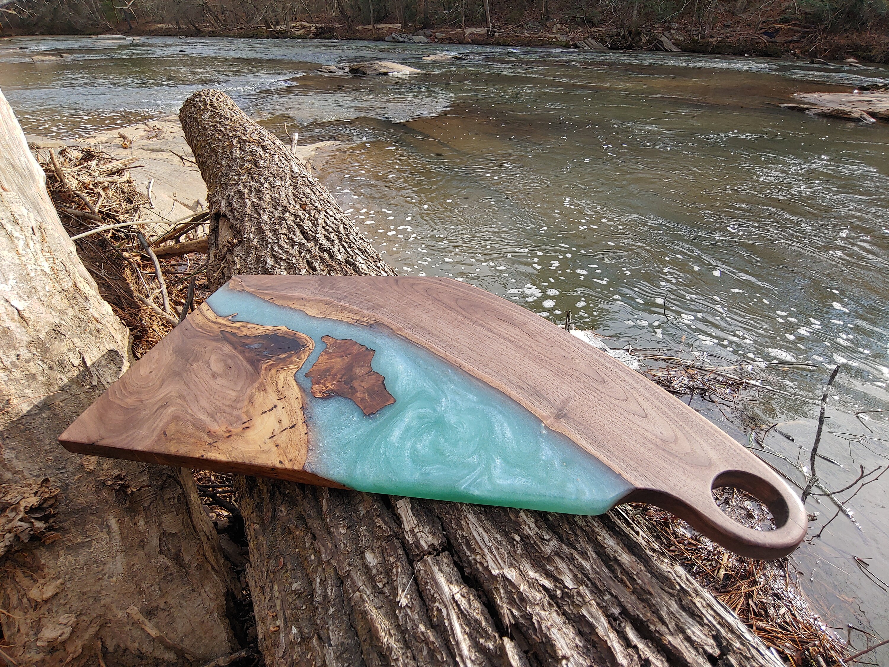 Epoxy and Wood Cutting/Charcuterie Board SOLD Etsy