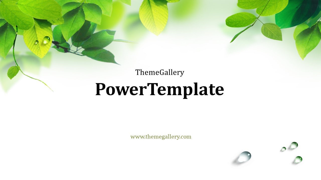 Natural Powerpoint Presentation Template - Etsy