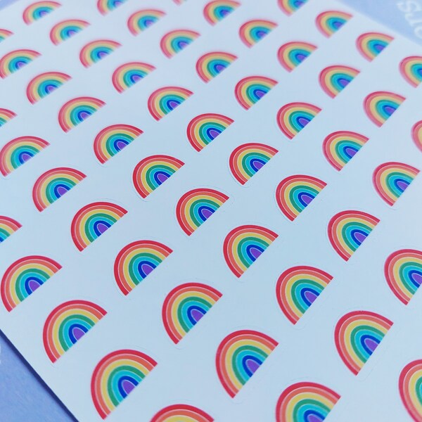 Rainbow Stickers Etsy UK