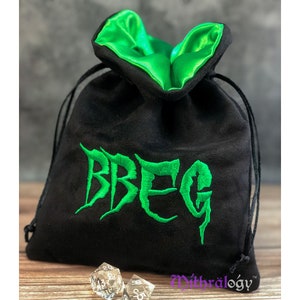 Dice Bags Pouches Holder Storage, DnD Dungeons and Dragons RPG Roleplaying Dice Bag Gifts Games, Embroidered Drawstring Dice Bag Pouch