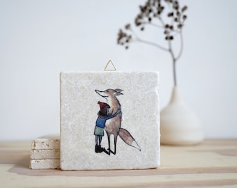 Fliese -  Fuchsumarmung