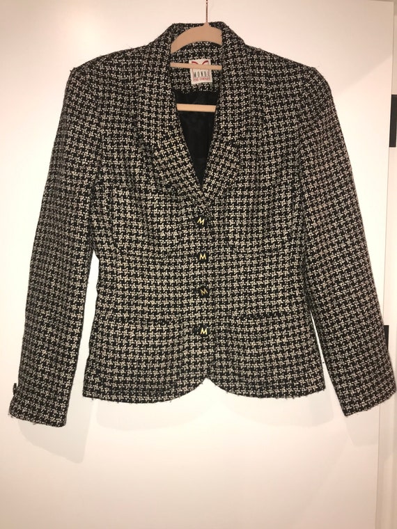 Vintage tweed 90s Mondi blazer jacket - image 3